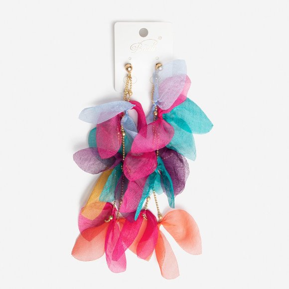Jewelry - NEW! Long Drop Tassel Dangle Colorful Earrings